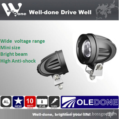 Multifunctional Mini LED Driving Light With10W CREE for Motorcycle/ATV/Offroad